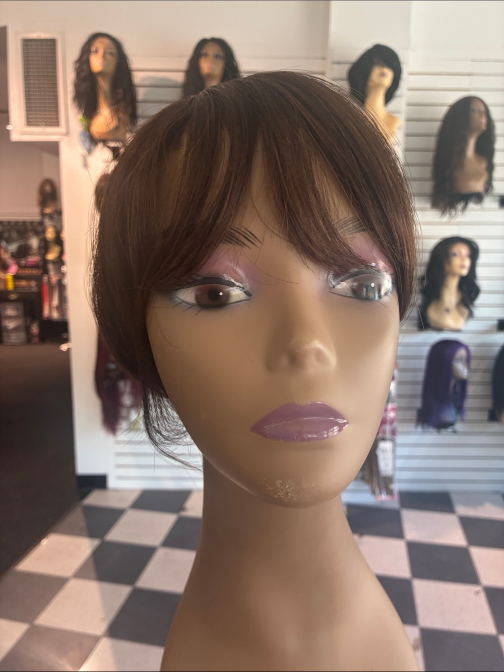 Brown human hair Women's topper